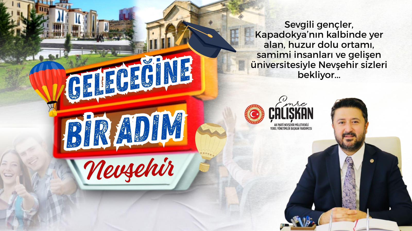 Milletvekili Emre Çalışkan’dan YKS Sonuçları Sonrası Nevşehir’e Davet