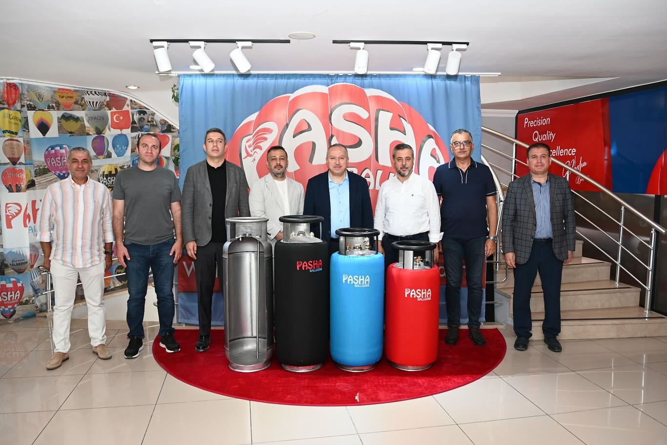 Vali Fidan, Milletvekili Özgün ve Kapadokya Alan Başkanı Aslanbay  Pasha Balloons’ da