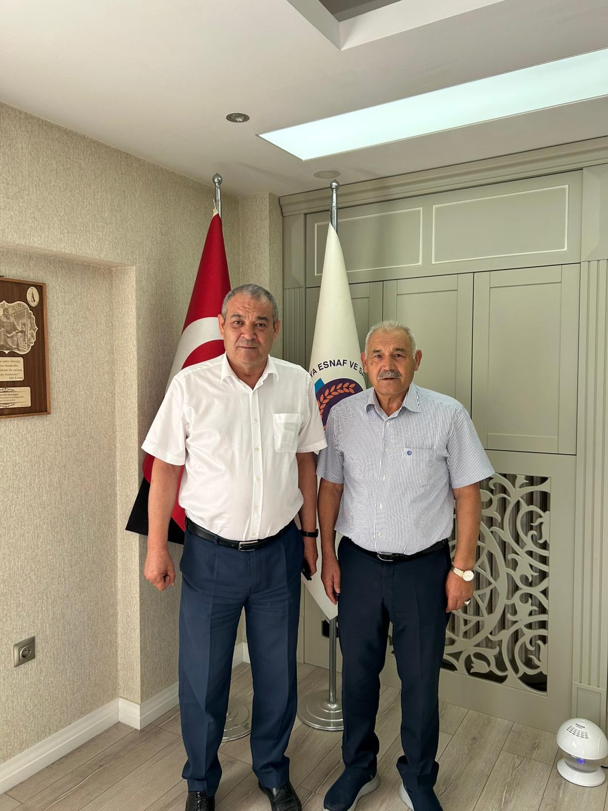 PINARBAŞI, KÜTAHYA ESOB BAŞKANI YİĞİT’İ ZİYARET ETTİ