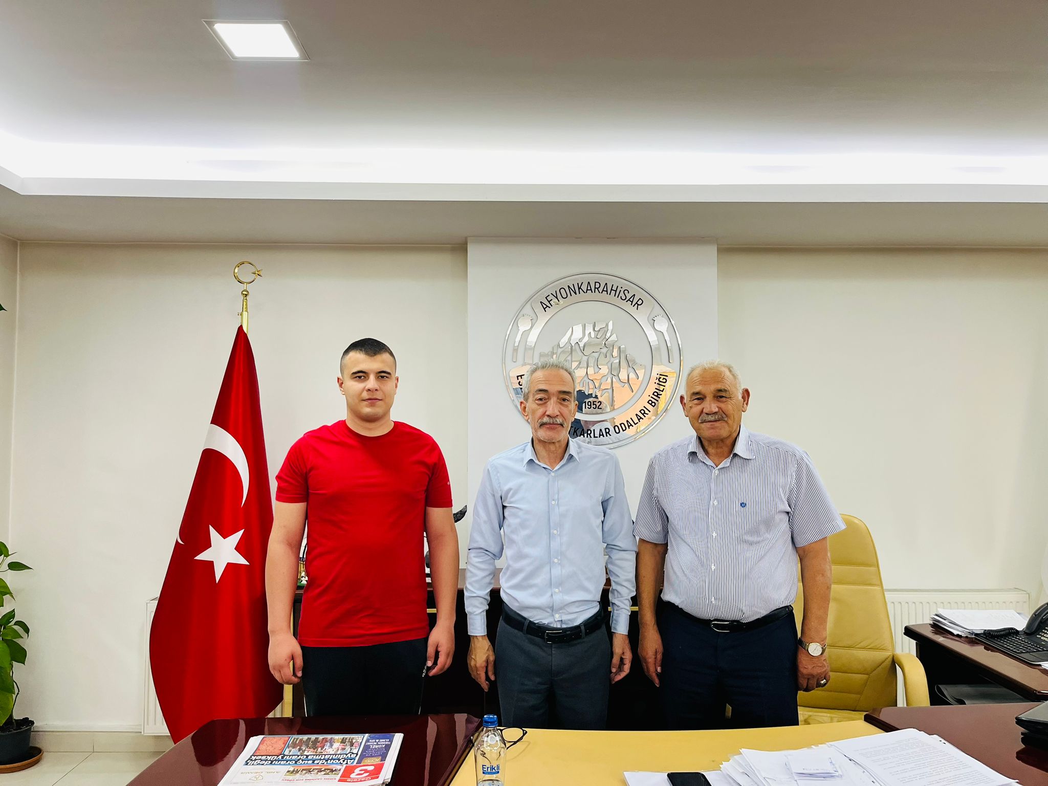 PINARBAŞI, AFYON ESOB BAŞKANI ÜSTÜN’Ü ZİYARET ETTİ