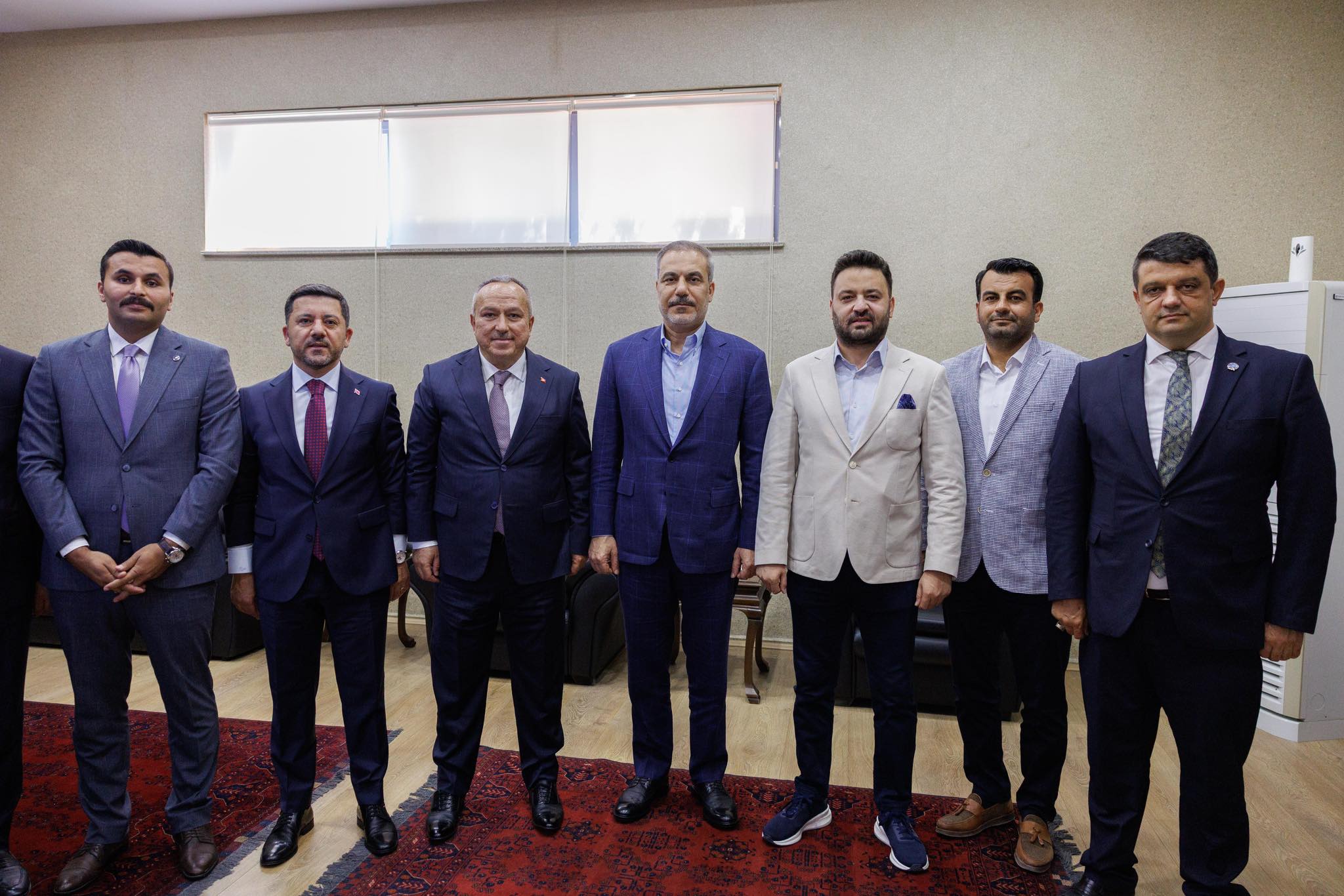 DIŞİŞLERİ BAKANI FİDAN’I, VALİ FİDAN KARŞILADI
