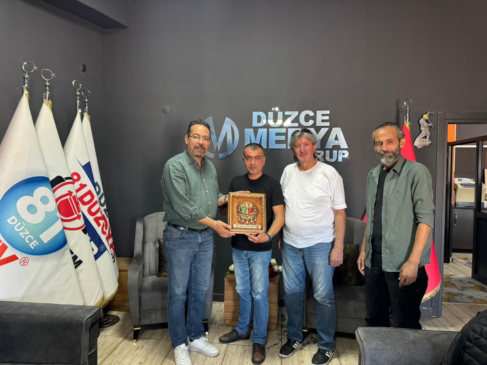 TGF Heyetinden Düzce Gazeteciler Cemiyetine Ziyaret
