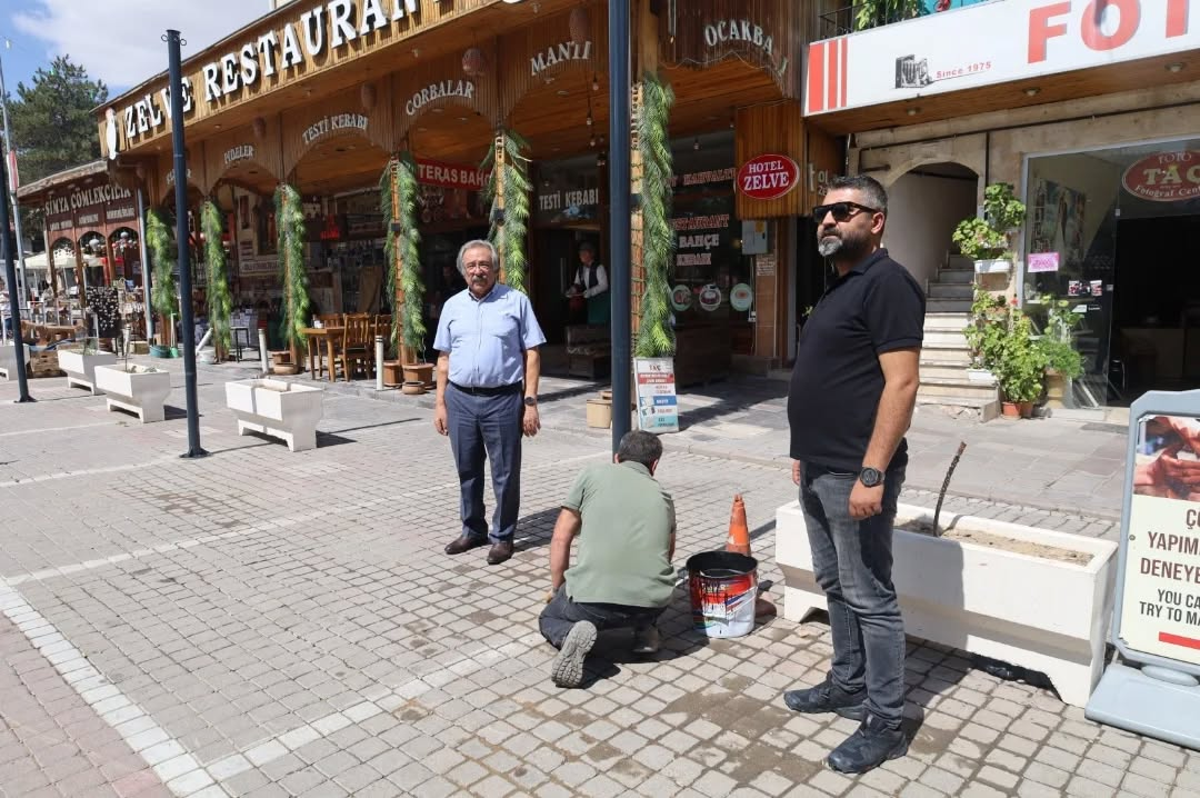 Avanos’ta Çarşı Merkezine Modern Aydınlatma Projesi