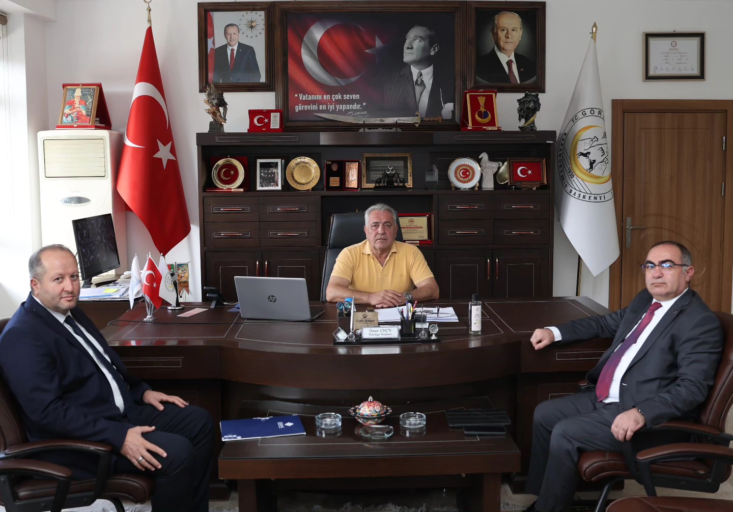 İller Bankası Kayseri Bölge Müdürü Baykendi, Başkan Eren’i Ziyaret Etti