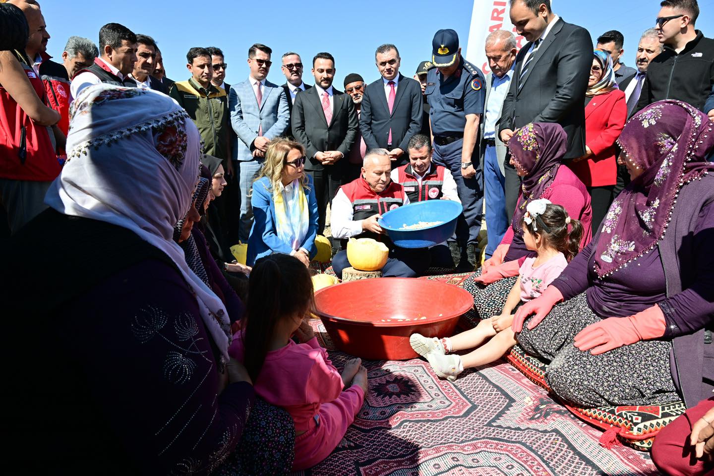 Nevşehir’de Çerezlik Kabak Çekirdeği Hasadı Yapıldı