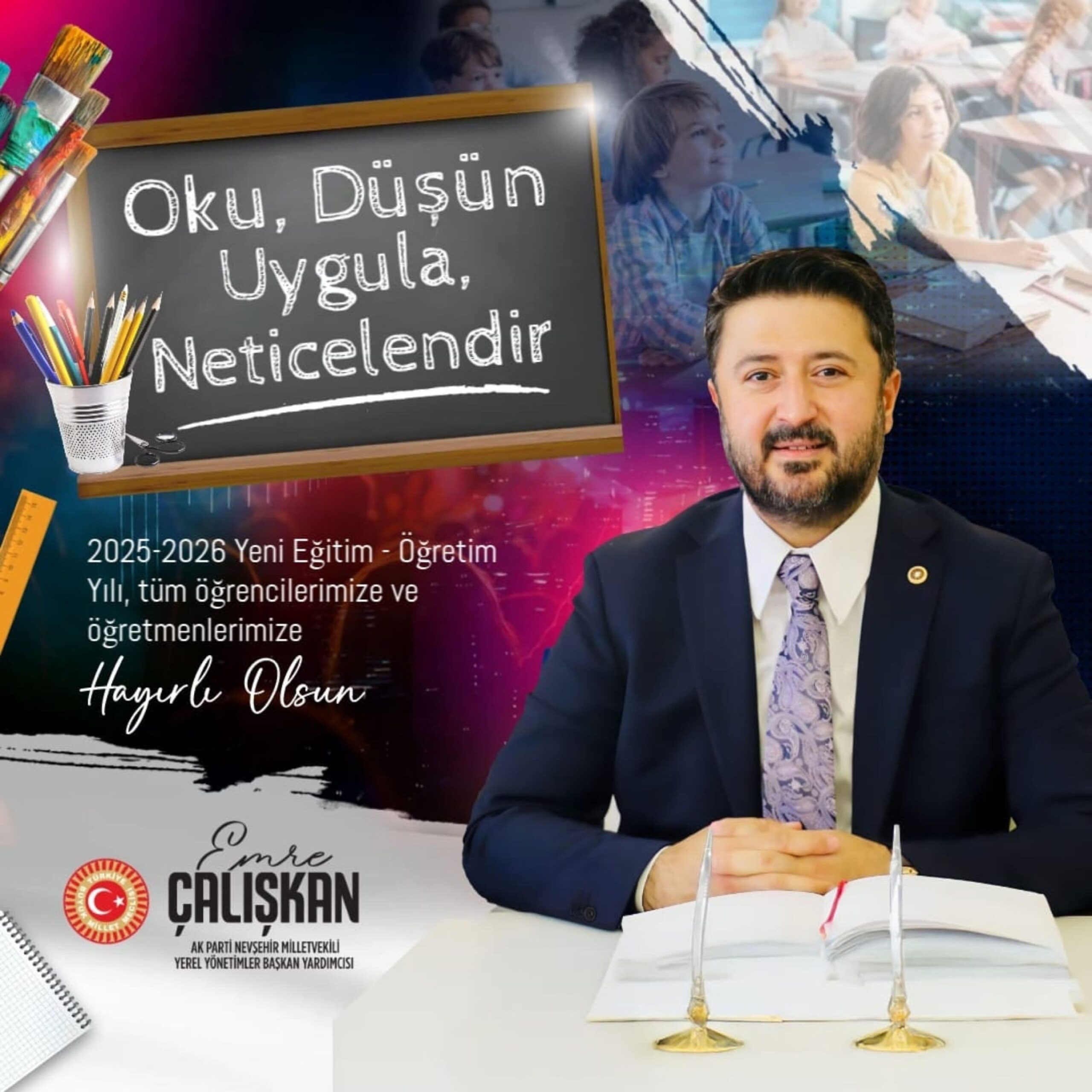Çalışkan’dan Eğitim-Öğretim Yılı Mesajı