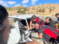 Nevşehir’in Avanos ilçesinde meydana gelen kazada 4 kişi yaralandı.