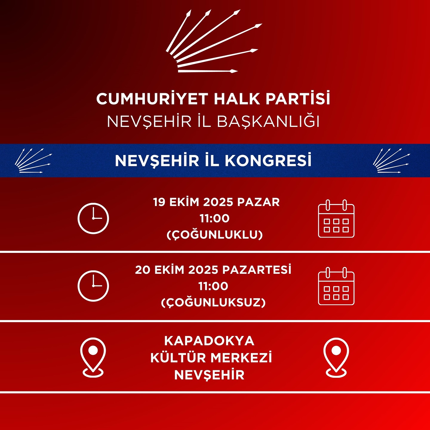 CHP İL KONGRESİ 19 EKİM’DE GERÇEKLEŞTİRİLECEK
