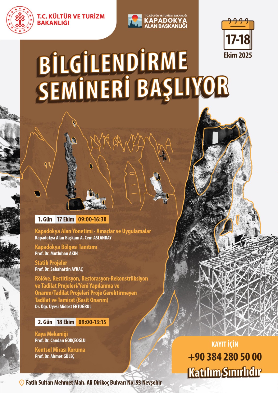 KAPADOKYA ALAN BAŞKANLIĞI BİLGİLENDİRME SEMİNERİ BAŞLIYOR!