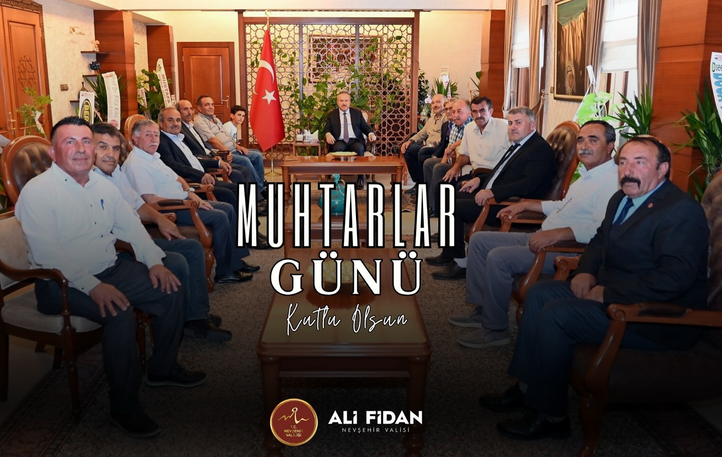 Vali Fidan’dan Muhtarlar Günü Kutlaması