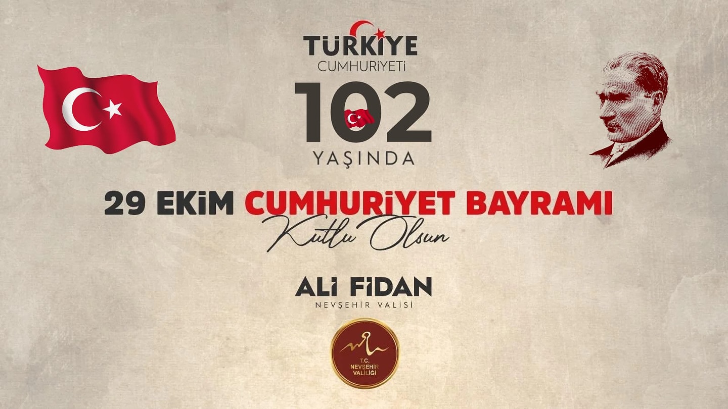 Vali Fidan’dan 29 Ekim Cumhuriyet Bayramı Mesajı