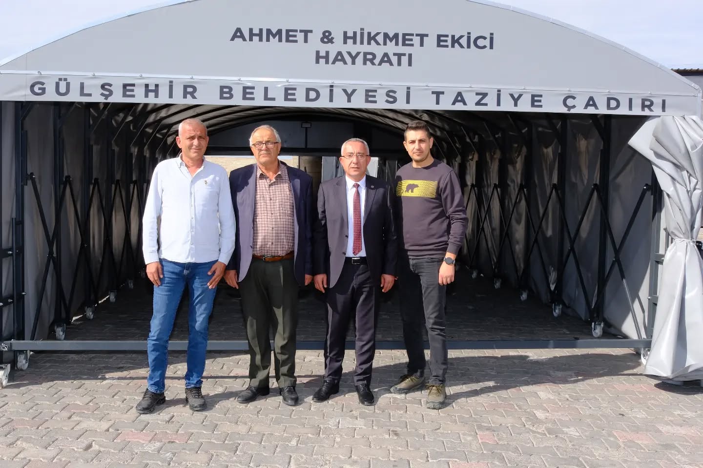 Ekici Ailesinden Gülşehir Belediyesi’ne Taziye Çadırı Hibesi