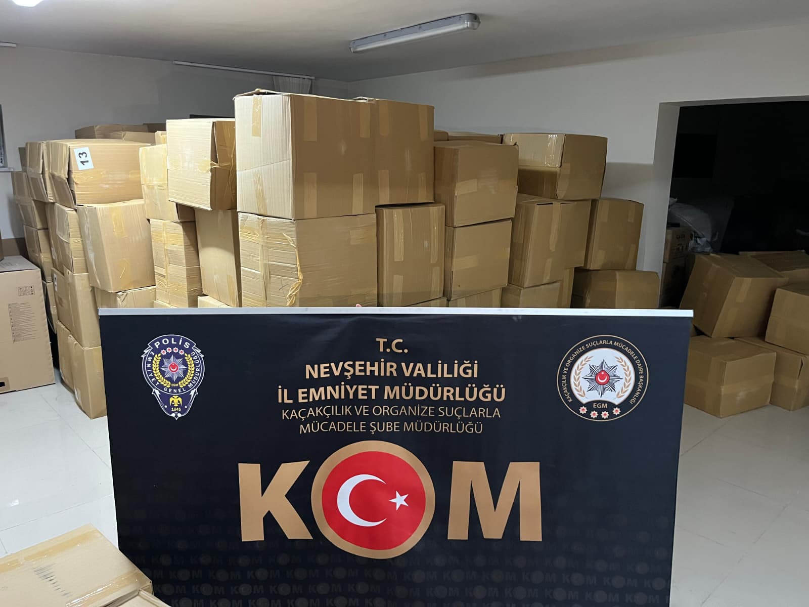 Nevşehir’de 6 ton 850 kg. Gümrük Kaçağı Kıyılmış Tütün Ele Geçirildi, 2 Kişi Gözaltında