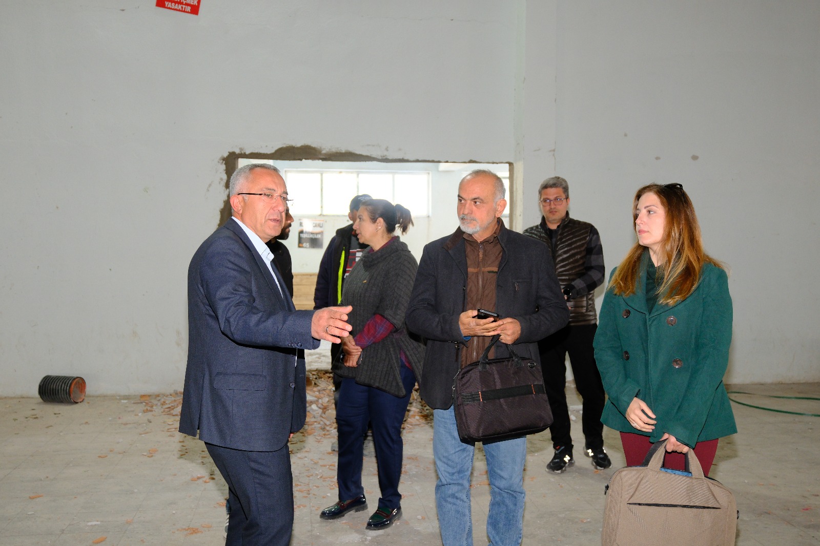 Gülşehir Kapalı Pazar Yerinde Çalışmalar Tüm Hızıyla Devam Ediyor