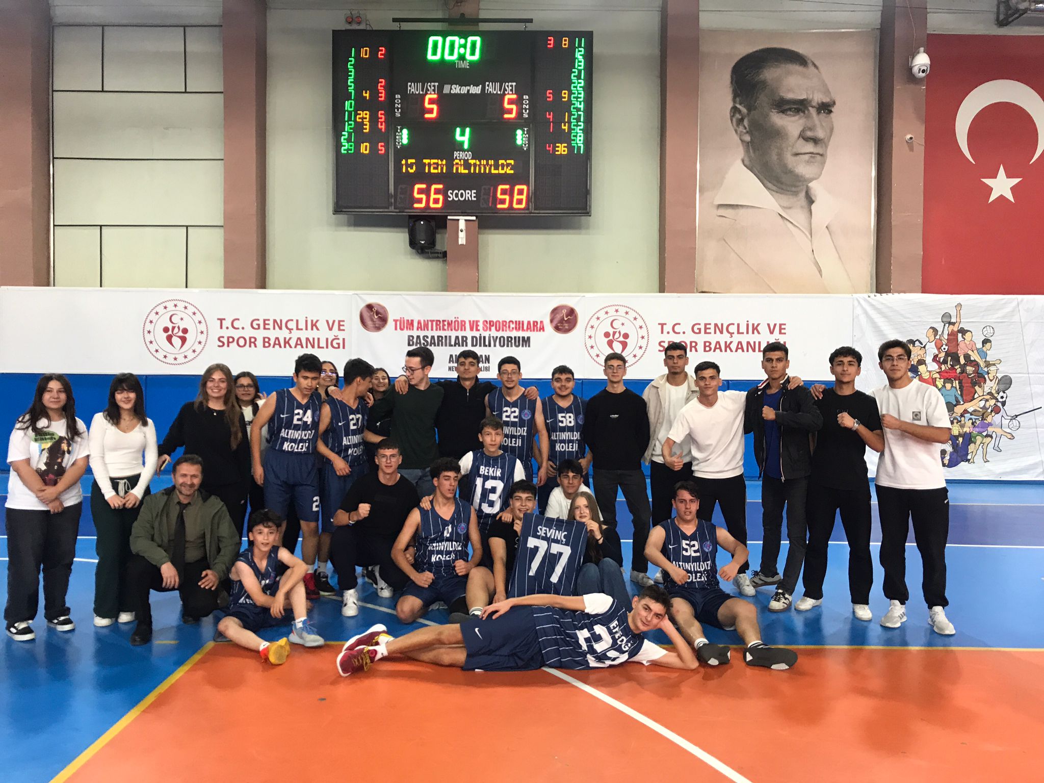 ALTINYILDIZ KOLEJİ FEN VE ANADOLU LİSESİ  ERKEK BASKETBOL TAKIMI  NEVŞEHİR ŞAMPİYONU