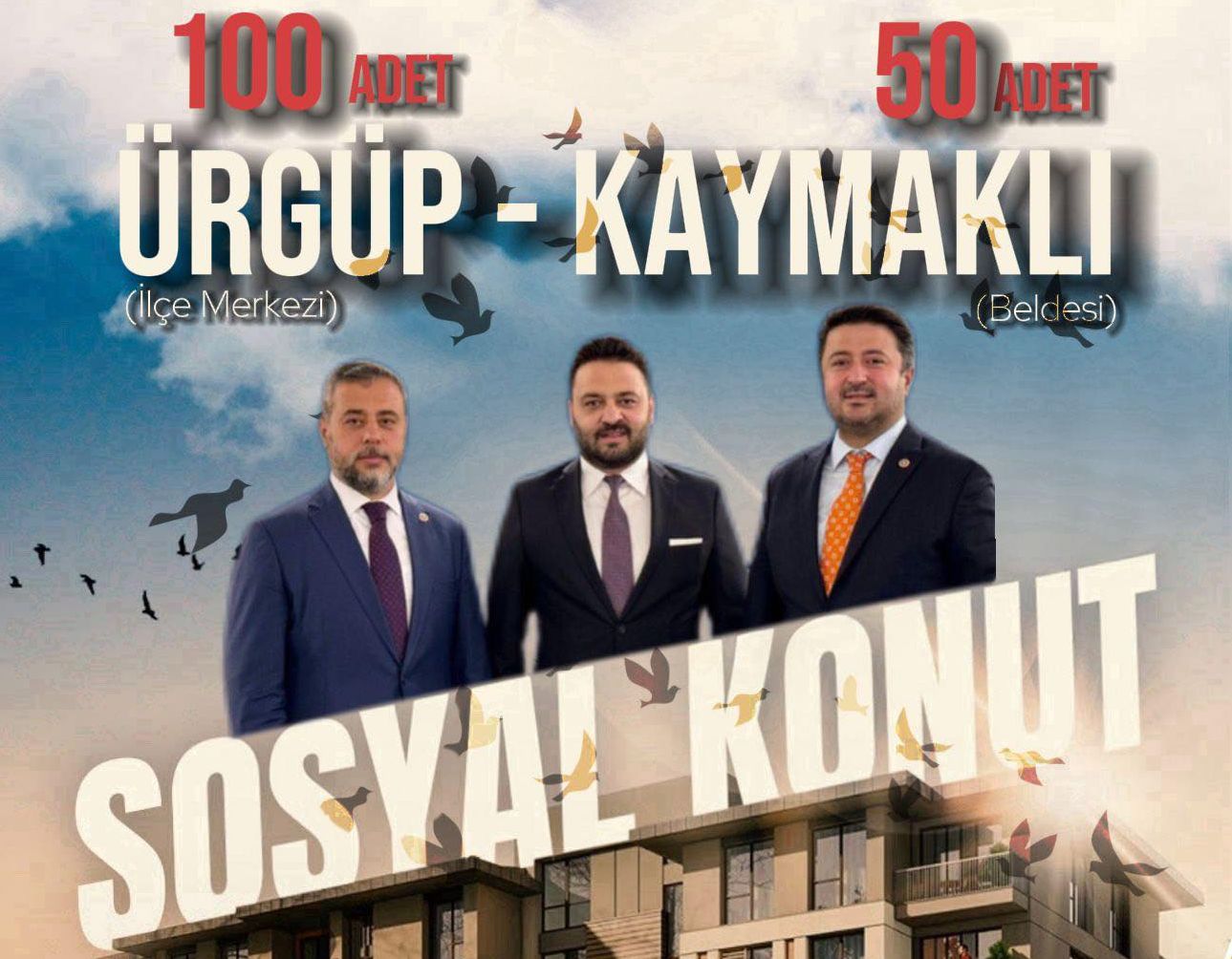 ÜRGÜP’E 100 KONUT MÜJDESİ