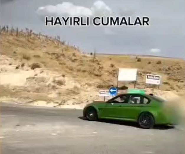 Akrobatik Hareketler ve  Drift Yaparak Cuma Mesajı Paylaşan Sürücüye 65.069 TL, Araç Sahibine de 18.677 TL  İdari Para Cezası Uygulandı