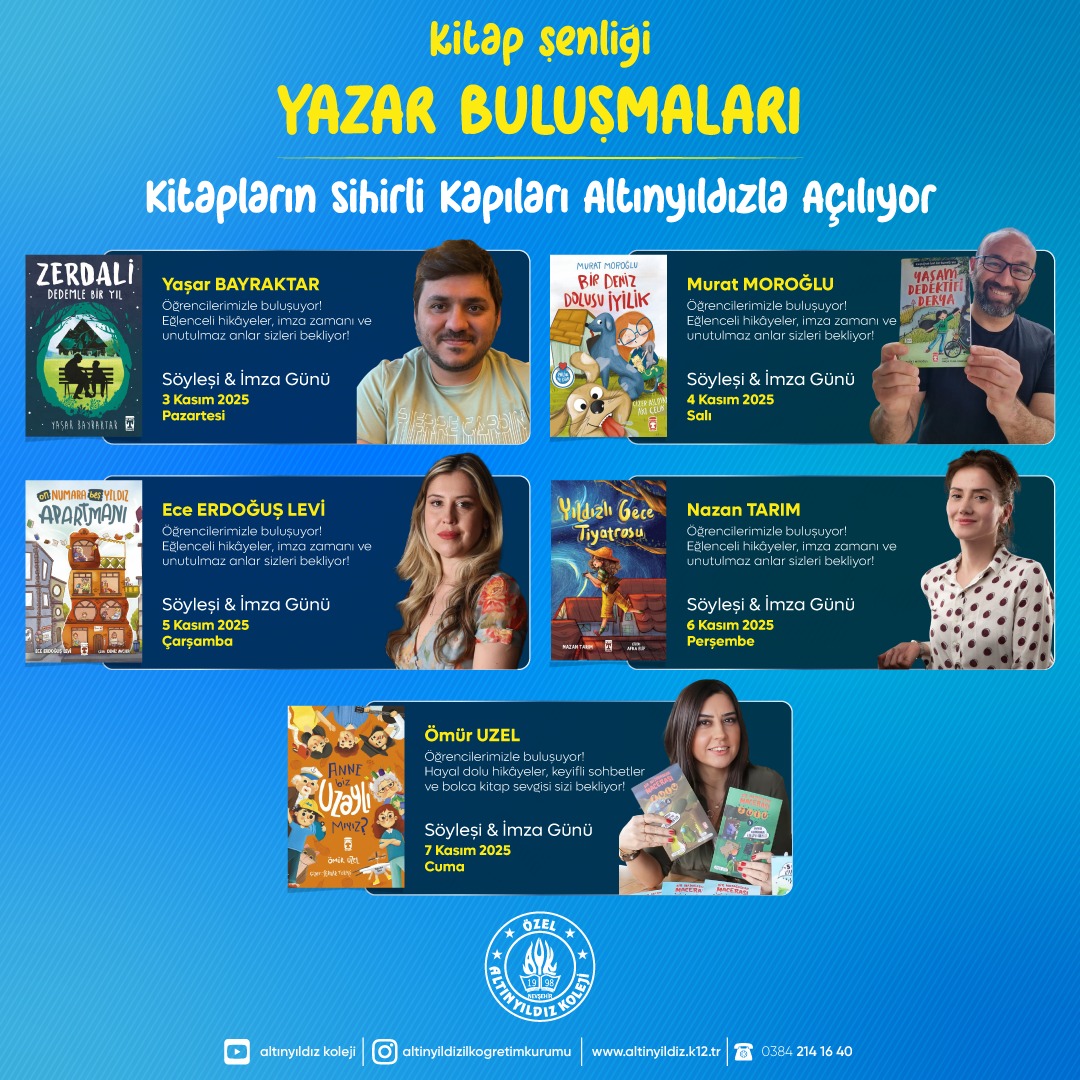 ALTINYILDIZ İLKÖĞRETİM KURUMUNDA KİTAP ŞENLİĞİ BAŞLIYOR!