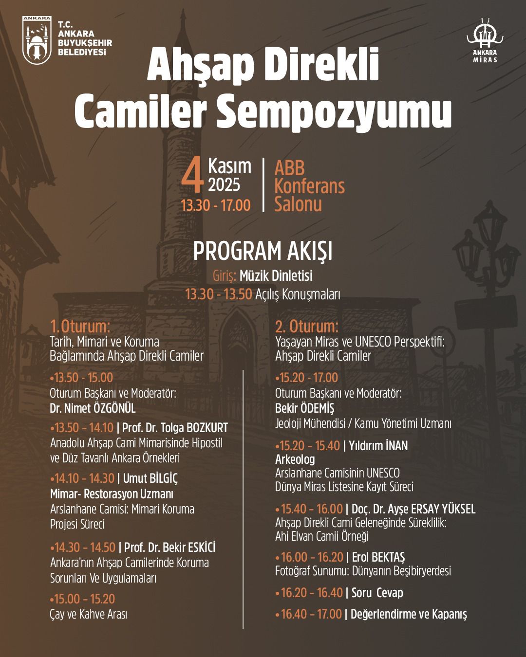 Ödemiş, Ahşap Direkli Camiler Sempozyumu’nda Oturum Başkanlığı Yapacak