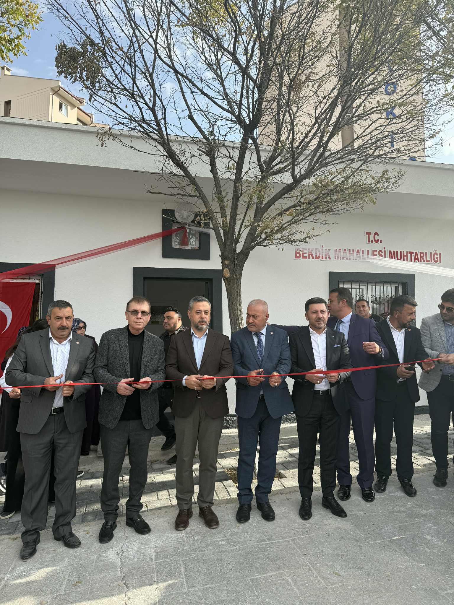 NTSO Başkan Adayı yüksel Babaoğlu, Ekibi İle Birlikte Bekdik Mahallesi Muhtarlık Binasının Açılışına Katıldı