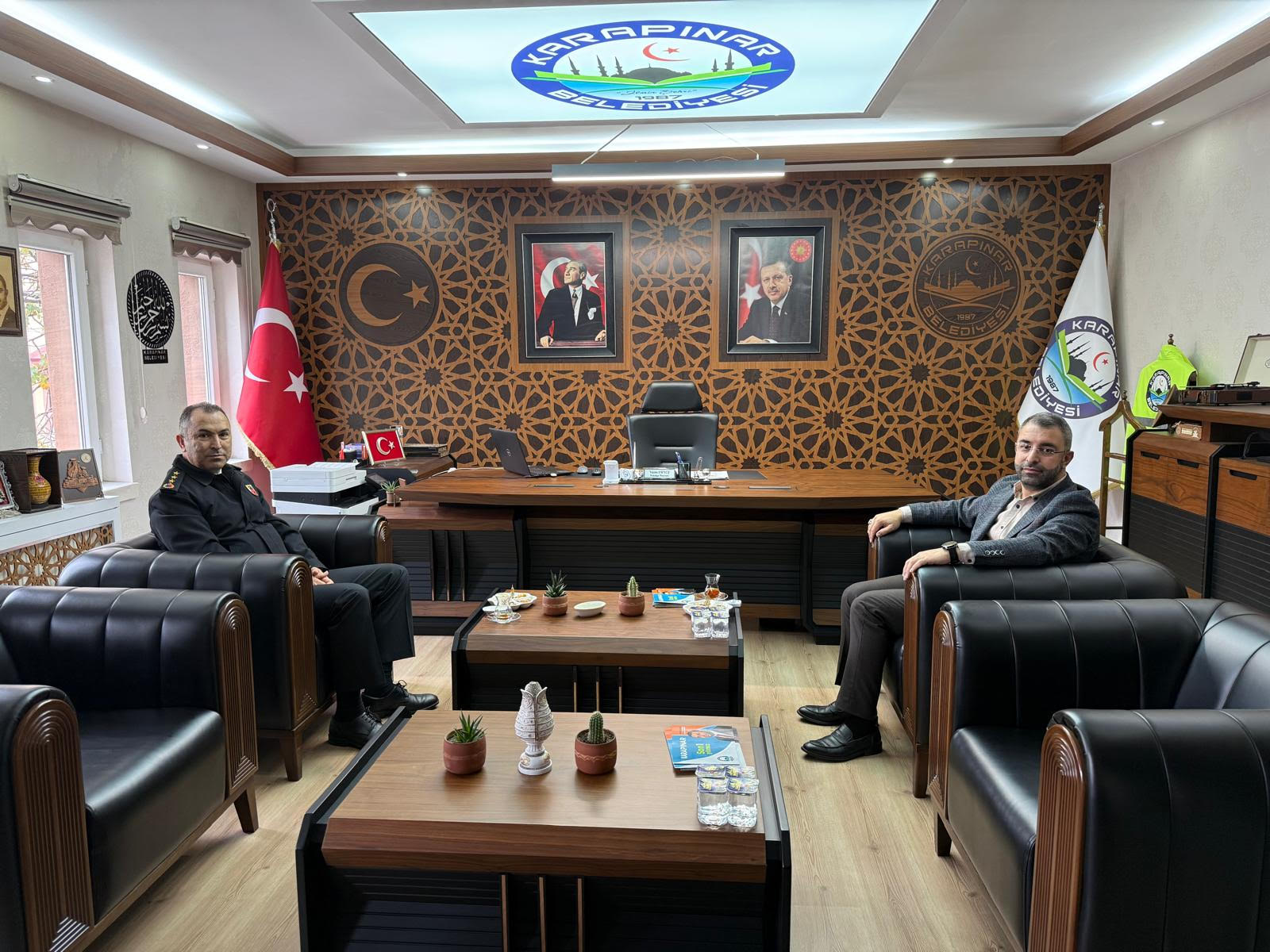 JAKEM KOMUTANI FIRAT, BAŞKAN GÜNEŞ’İ ZİYARET ETTİ