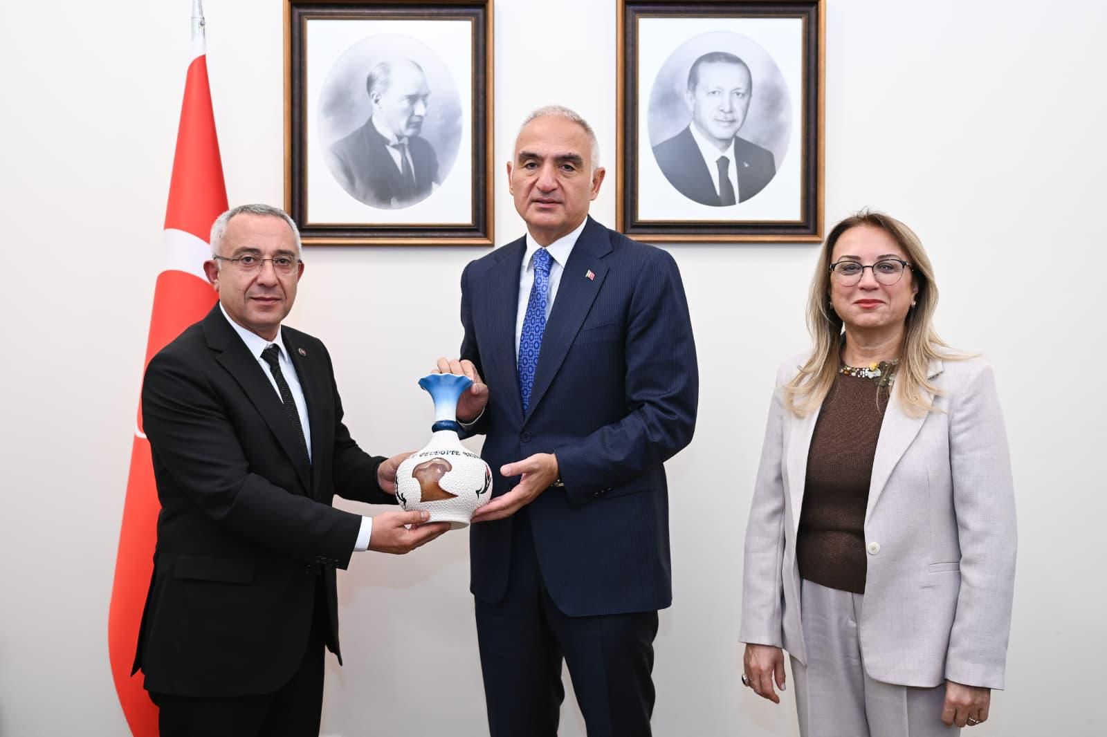 Başkan Erkan Çiftci’den Kültür ve Turizm Bakanı Ersoy’a Ziyaret